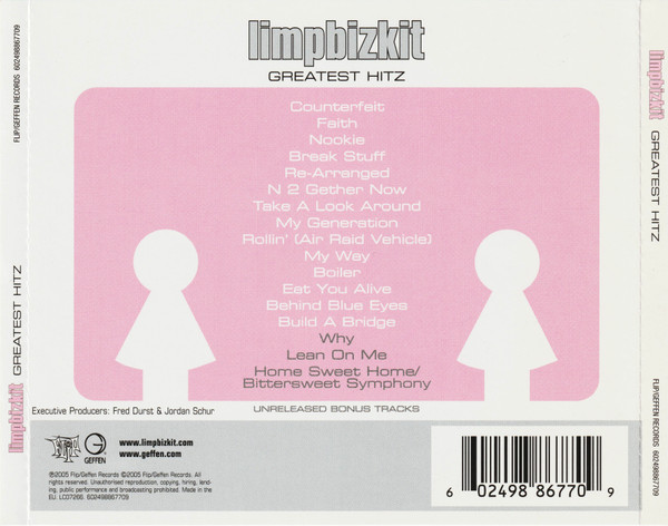 Limp Bizkit - Greatest Hitz | Flip Records (602498867709) - 2