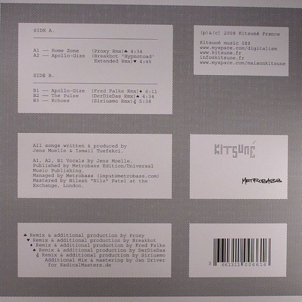 Digitalism - Hands On Idealism E.P. | Kitsuné Music (Kitsuné music 089) - 2