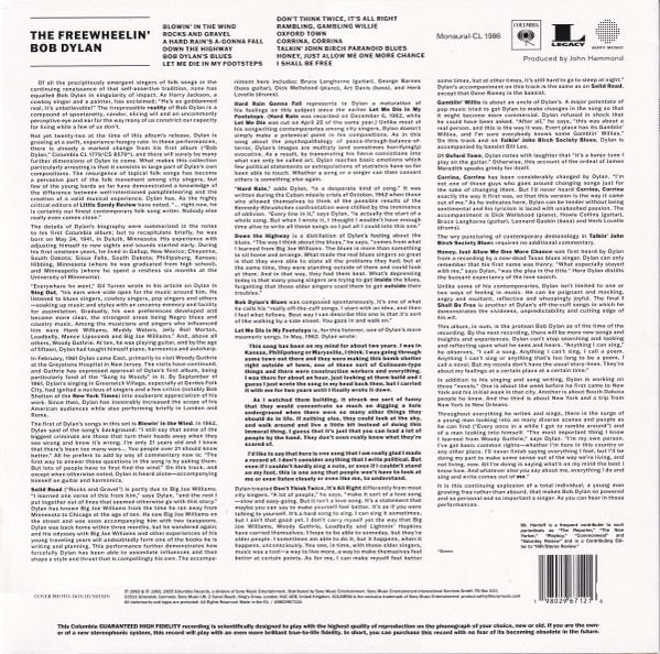 Bob Dylan - The Freewheelin' Bob Dylan | Columbia (CL 1986) - 2