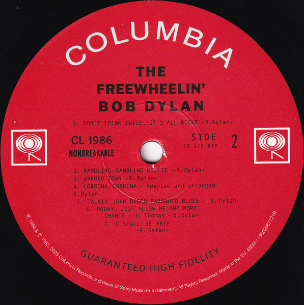Bob Dylan - The Freewheelin' Bob Dylan | Columbia (CL 1986) - 4