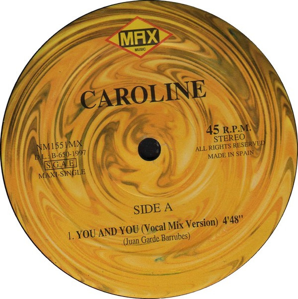 Caroline - You And You | Max Music (NM1551MX) - 3