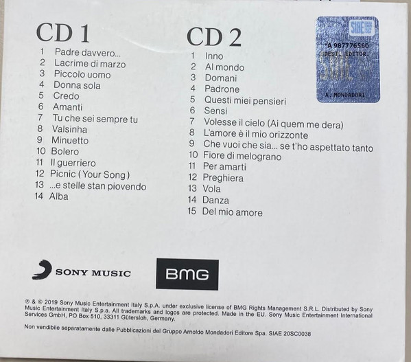 Mia Martini - Io Sono La Mia Musica Vol. 1 | Sony Music (20sc0038) - 2