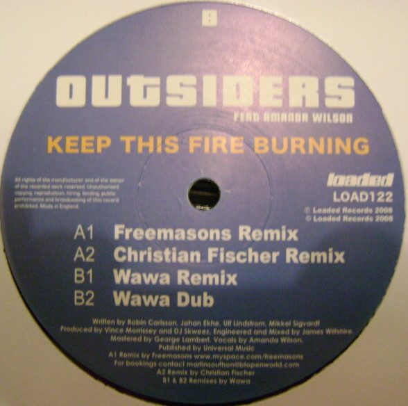 Outsiders Feat. Amanda Wilson - Keep This Fire Burning | Loaded Records (LOAD122) - 3