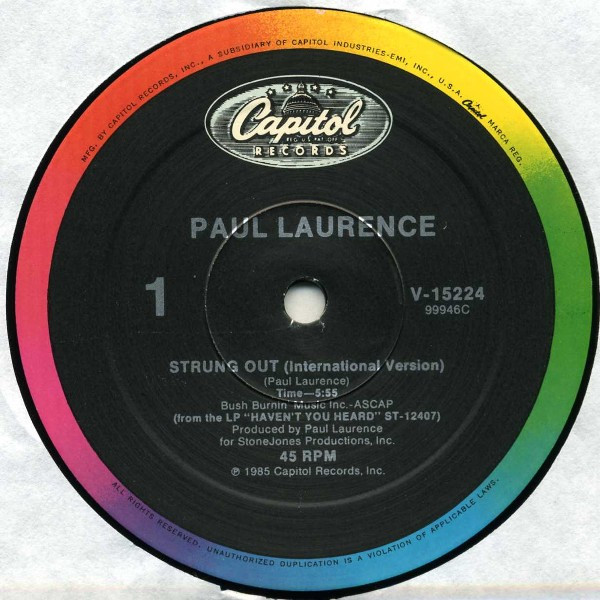 Paul Laurence - Strung Out | Capitol Records (V-15224)