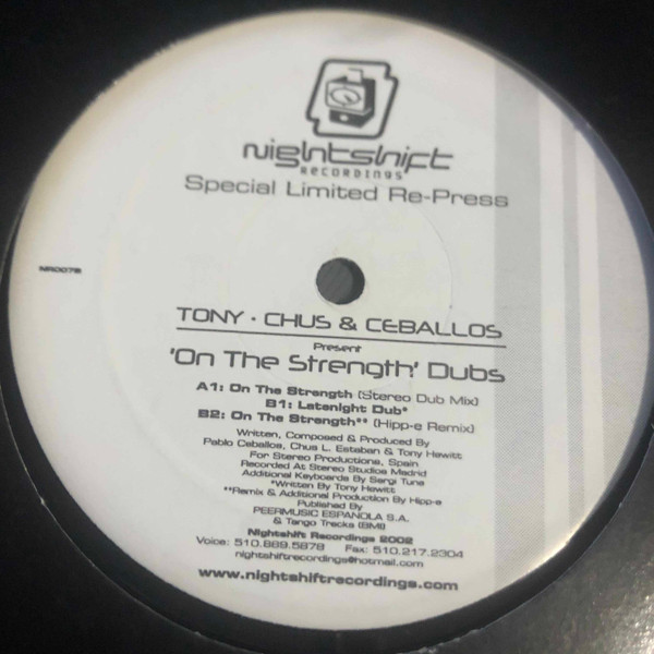 Chus & Ceballos vs. Tony Hewitt - On The Strength Dubs | Nightshift Recordings (NR007)