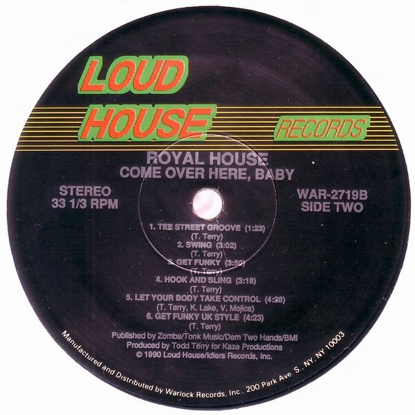 Royal House - Come Over Here, Baby | Warlock Records (WAR-2719) - 3