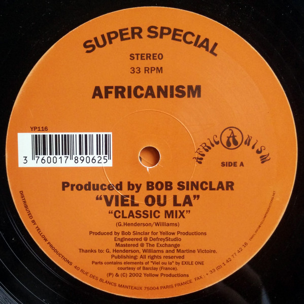 Africanism - Viel Ou La | Yellow Productions (YP116) - 2 Africanism - Viel Ou La | Yellow Productions (YP116) - 2