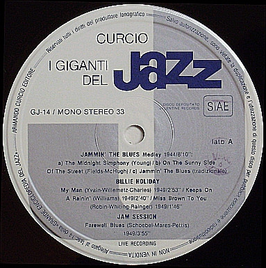 Billie Holiday , Lester Young , Charlie Parker , Art Tatum - I Giganti Del Jazz Vol. 14 | Curcio (GJ-14) - 3