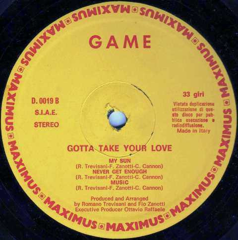 Game - Gotta Take Your Love | Maximus (D.0019) - 4