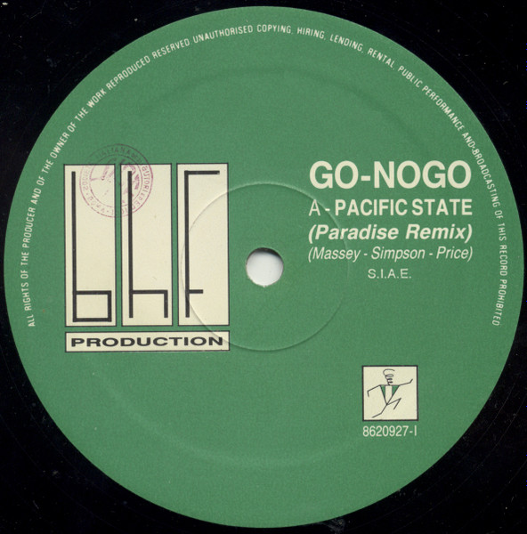 Go-Nogo - Pacific State | BHF Productions (8620927-1)