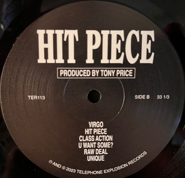 Tony Price - Hit Piece | Telephone Explosion Records (TER113) - 3