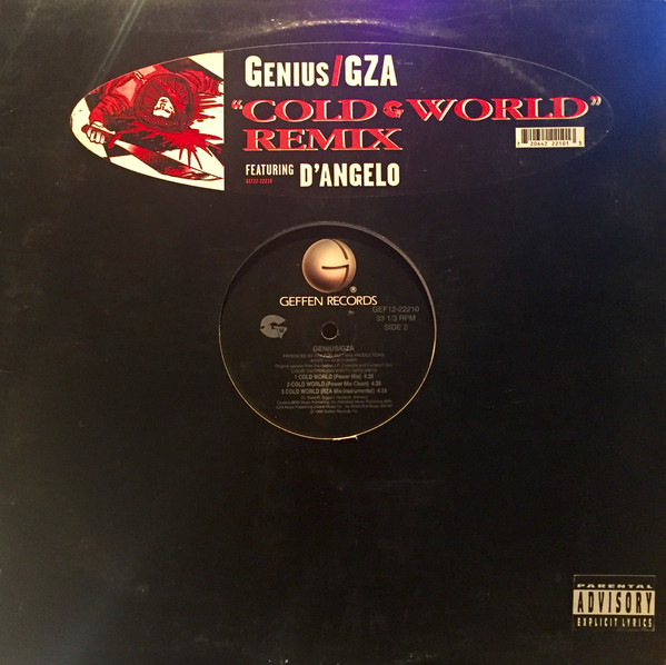 The Genius / GZA Featuring D'Angelo - Cold World (Remix) | Geffen Records (GEF12-22210) - main The Genius / GZA Featuring D'Angelo - Cold World (Remix) | Geffen Records (GEF12-22210) - main