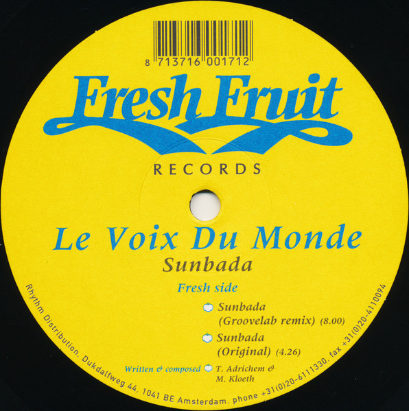 Le Voix Du Monde - Sunbada | Fresh Fruit Records (EPFF31)