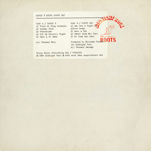 Early B , Super Cat - Early B Meets Super Cat | Midnight Rock (RJMLP161)