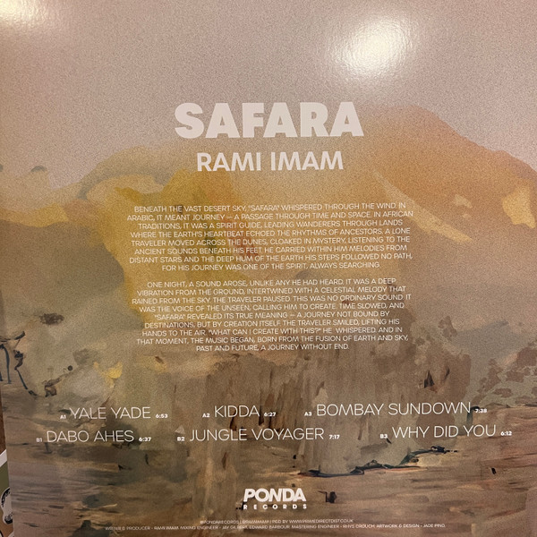 Rami Imam - Safara | Ponda Australia (PONDA001) - 2
