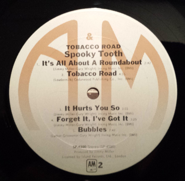 Spooky Tooth - Tobacco Road | A&M Records (SP-4300) - 4