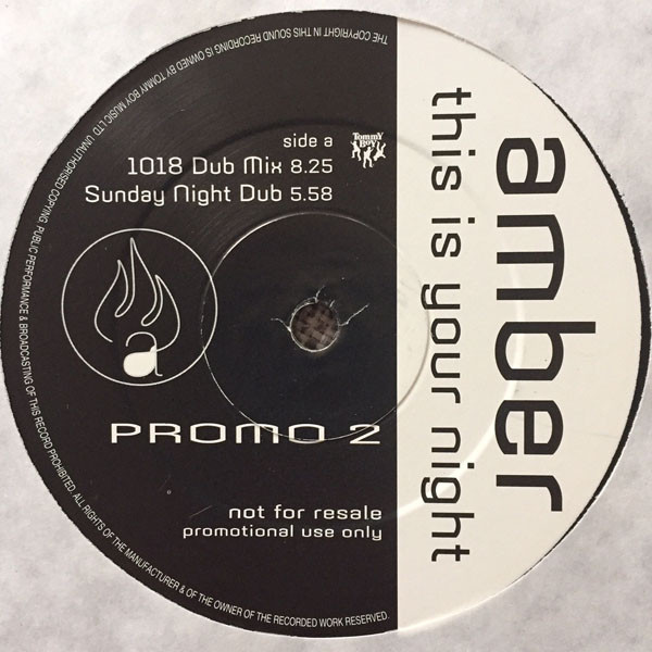Amber - This Is Your Night (Promo 2) | Tommy Boy (TBV 735/2) - 2 Amber - This Is Your Night (Promo 2) | Tommy Boy (TBV 735/2) - 2