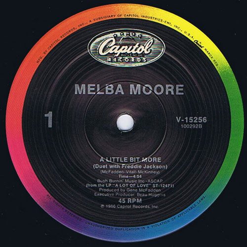 Melba Moore - A Little Bit More | Capitol Records (V-15256)