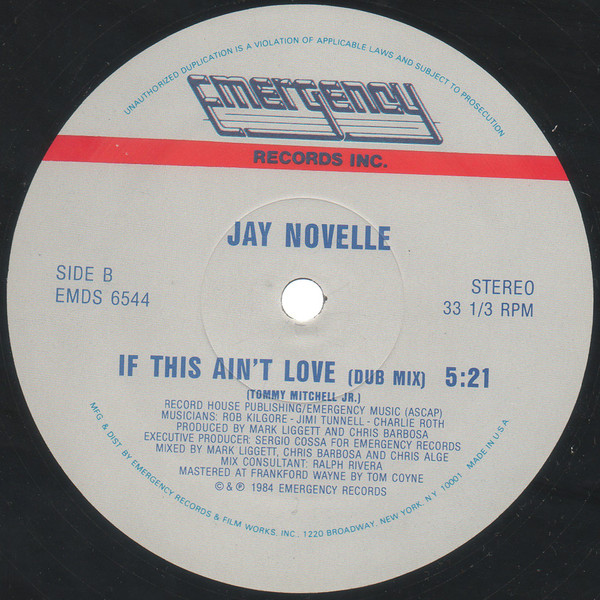 Jay Novelle - If This Ain't Love | Emergency Records (EMDS 6544) - 2 Jay Novelle - If This Ain't Love | Emergency Records (EMDS 6544) - 2