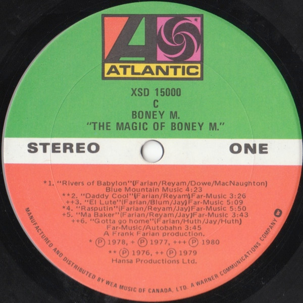 Boney M. - The Magic Of Boney M. - Golden Hits | Atlantic (XSD 15000) - 3 Boney M. - The Magic Of Boney M. - Golden Hits | Atlantic (XSD 15000) - 3