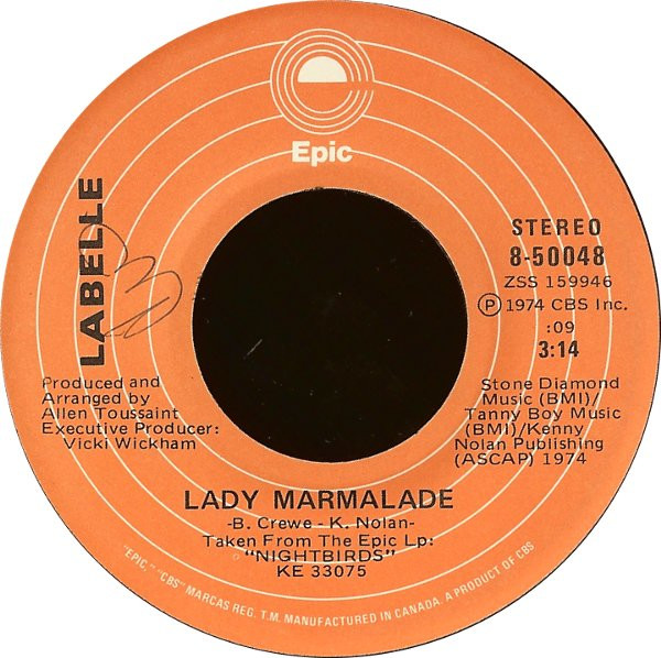 LaBelle - Lady Marmalade | Epic (8-50048) - main