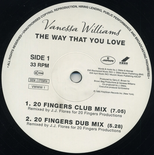 Vanessa Williams - The Way That You Love | Mercury (VWWW 1) Vanessa Williams - The Way That You Love | Mercury (VWWW 1)