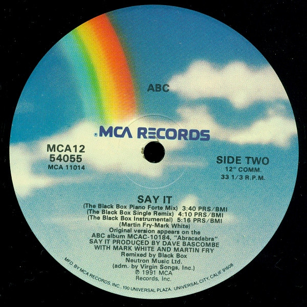 ABC - Say It | MCA Records (MCA12 54055) - 4