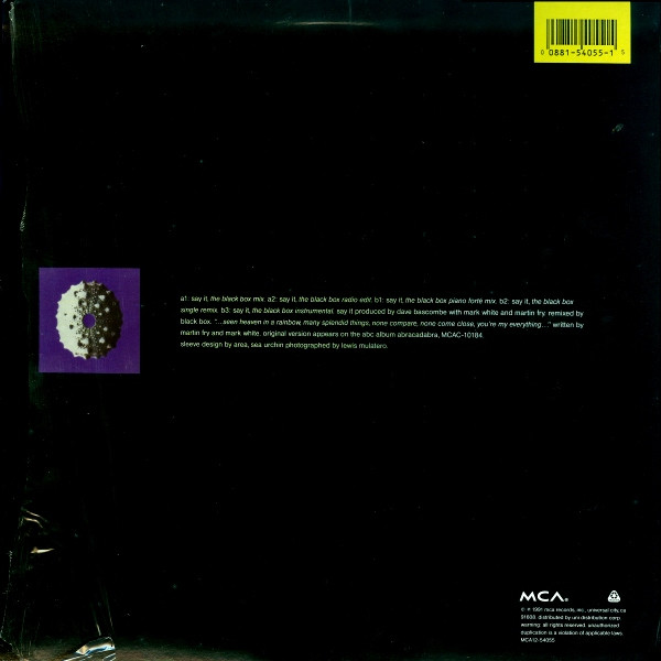 ABC - Say It | MCA Records (MCA12 54055) - 2