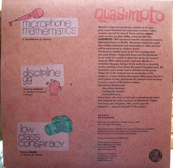 Quasimoto - Microphone Mathematics | Stones Throw Records (STH2021) - 2
