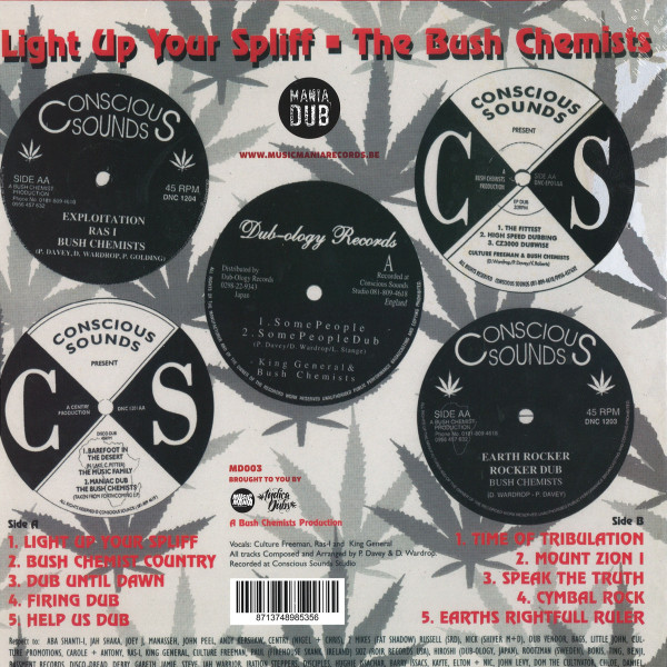 The Bush Chemists - Light Up Your Spliff | Mania Dub (MD003) - 2