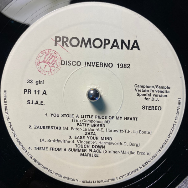 Various - Disco Inverno 1982 | Panarecord (PR 11)