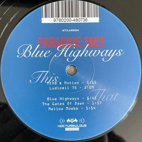 Paradise 3001 - Blue Highways | Nocturbulous Records (NTCLASS 004) - 4