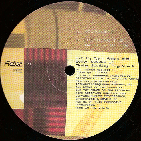 Marc Hades - Holosuite | Fieber Records (Fieber 021)