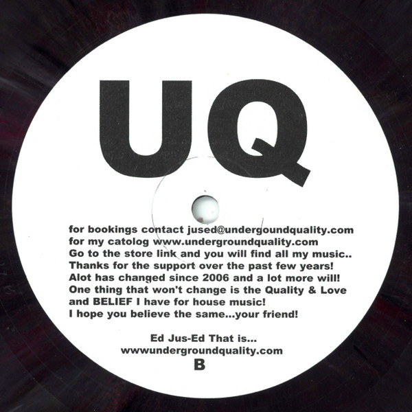 Jus-Ed vs DJ Qu - Real House Music... | Underground Quality (UQ-027) - main