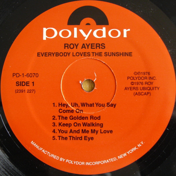 Roy Ayers Ubiquity - Everybody Loves The Sunshine | Polydor (PD-1-6070) - 3