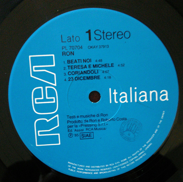 Ron - Ron | RCA (PL 70704) - 3