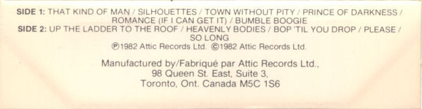 The Nylons - One Size Fits All [Cassette] | Attic (CAT 1152) - 3