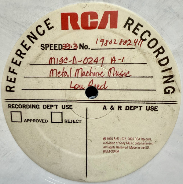 Lou Reed - Metal Machine Music (50th Anniversary) | RCA (19802882411) - 4