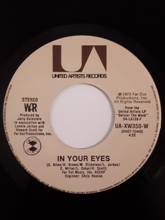 War - Me And Baby Brother / In Your Eyes | United Artists Records (UA-XW350-W) - 2