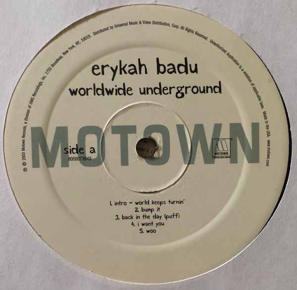 Erykah Badu - Worldwide Underground | Motown (B0000739-01) - 3