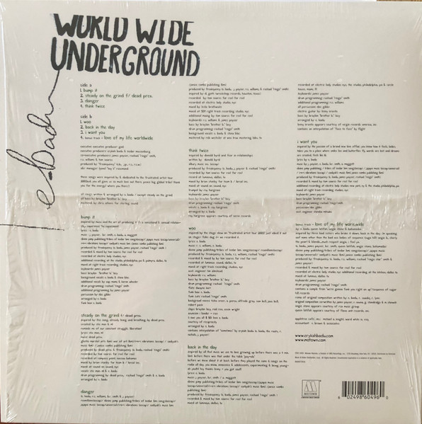 Erykah Badu - Worldwide Underground | Motown (B0000739-01) - 2