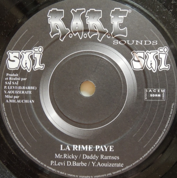 Saï Saï - Contre Le Système / La Rime Paye | R.A.R.E. Sound (001) - 2