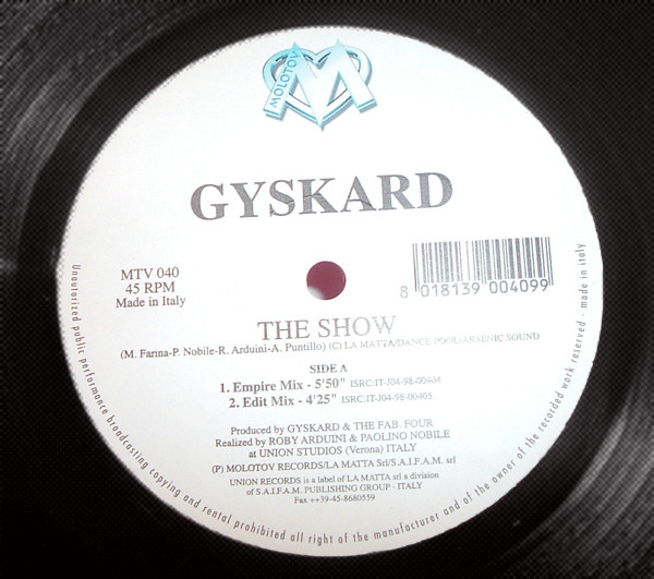 Gyskard - The Show | Molotov Records (MTV 040)