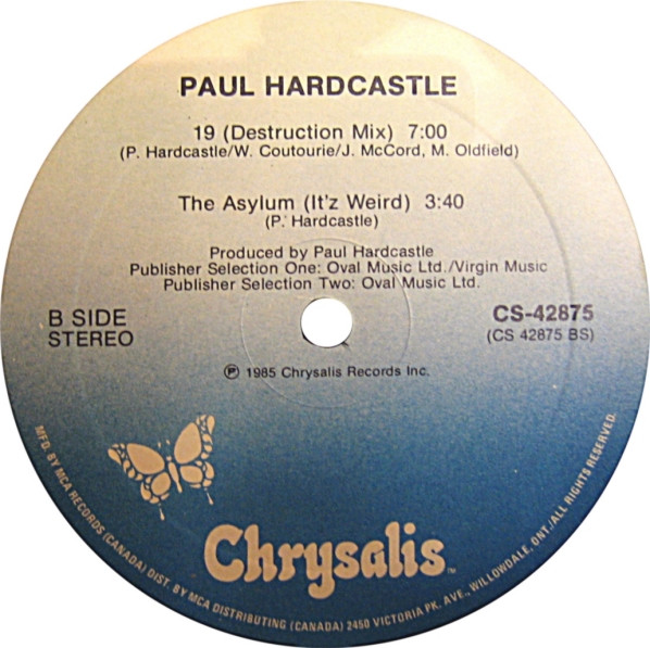 Paul Hardcastle - 19 | Chrysalis (CS 42875) - 4