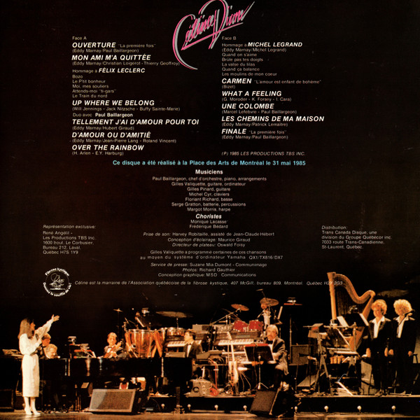 Céline Dion - En Concert | TBS (TBS 504) - 2