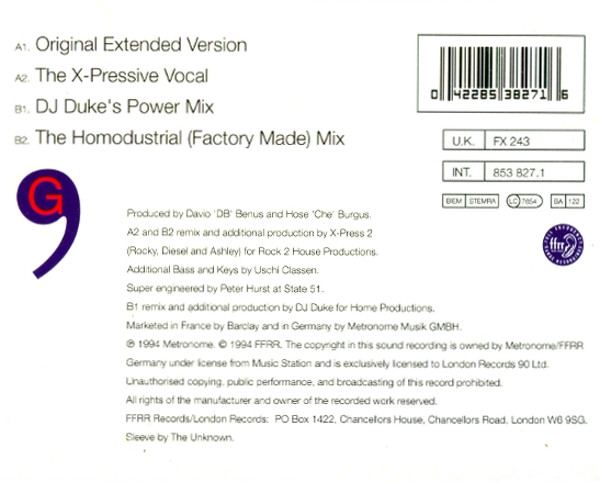 Gerideau - Take A Stand For Love | FFRR (FX 243) - 2