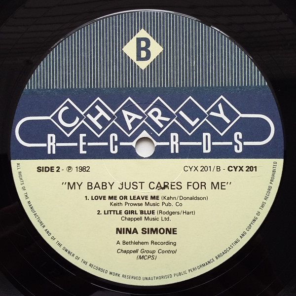 Nina Simone - My Baby Just Cares For Me | Charly Records (CYX 201) - 4