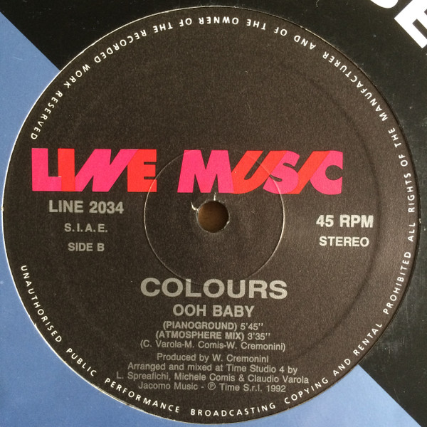 Colours - Ooh Baby | Line Music (LINE 2034) - 2