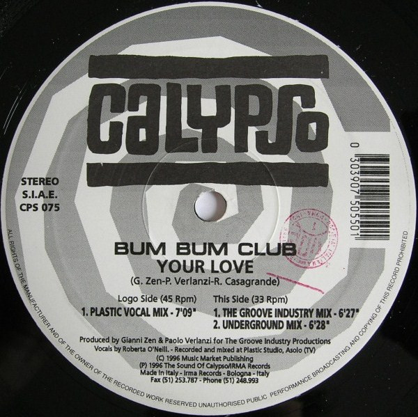 Bum Bum Club - Your Love | Calypso Records (CPS 075) - 4