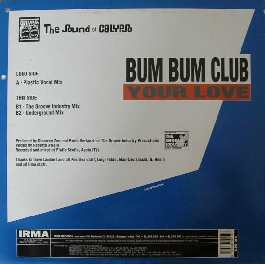 Bum Bum Club - Your Love | Calypso Records (CPS 075) - 2
